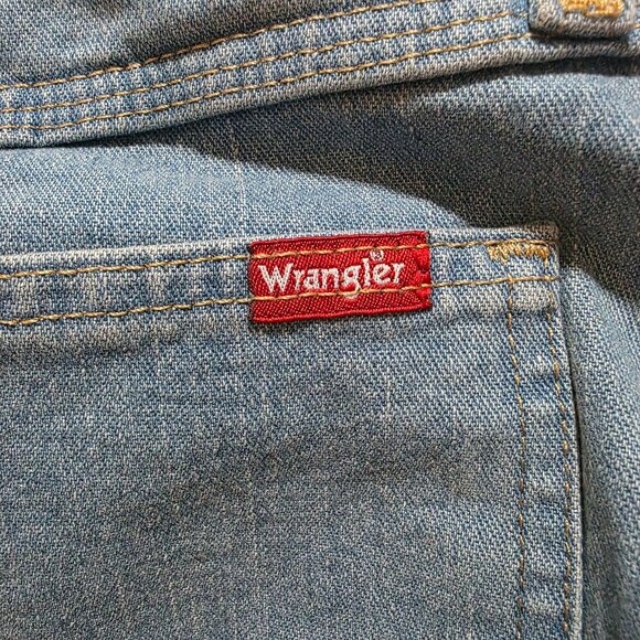 Wrangler Carpenter Denim Shorts Relaxed Fit Hammer Loop Men's Size 38 Blue - Picture 7 of 10